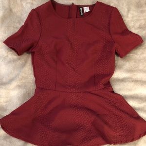 H&M peplum top